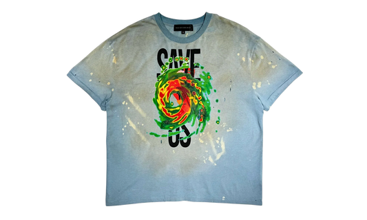 Who Decides War Save Us Short Sleeve Tee Shirt Blue "Sky / Multicolor" 231389M213074