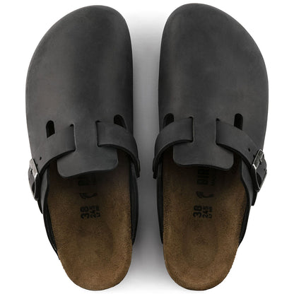 Boston Oiled Leather in Black