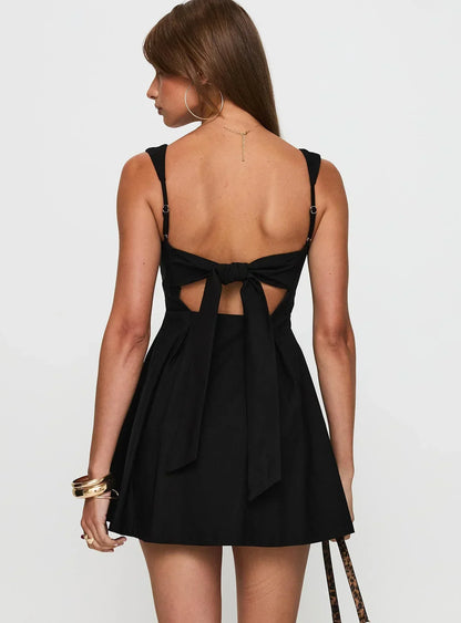 Xanthus Mini Dress Black