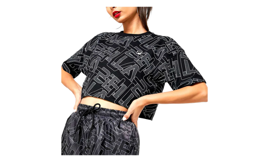 Brea Crop T-Shirt WMNS "Black / White" LW933266 001