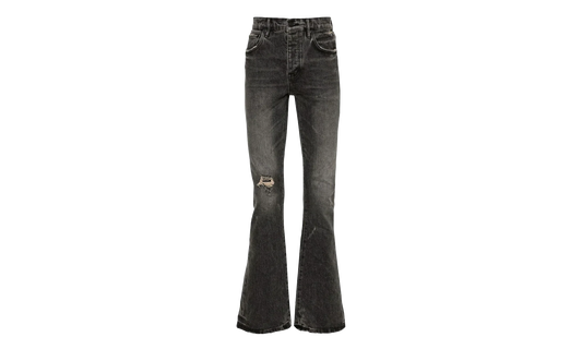 Vintage Flare Blowout Denim Jeans "Light Black" P004 VFLB324