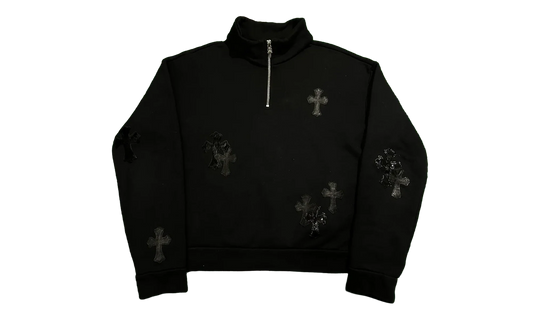 Cross Patch Quarter Zip "Black" CHRM0834
