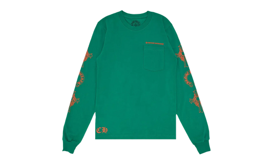Horseshoe Cross Logo Long-Sleve "Green/Orange" CHRM0688