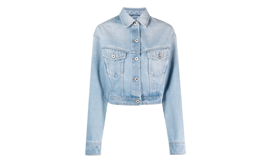 Toy Box Bleach Crop Jacket WMNS "Blue" OWYE041S23DEN0014000