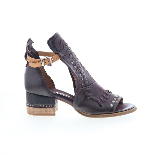 Markie 672013-201-0004 Womens Brown Leather Wedges Sandals Shoes
