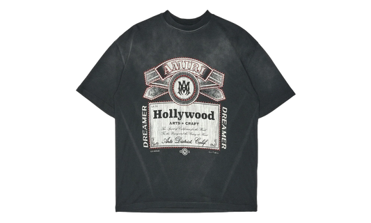Hollywood Arts & Crafts Studded Logo Short Sleeve T-Shirt "Black" AMJYTE1159 001