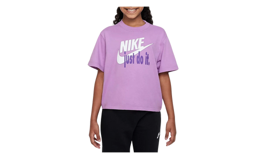 Sportswear Boxy HBR Graphic T-shirt GS "Rush Fuchsia" FD5362 532