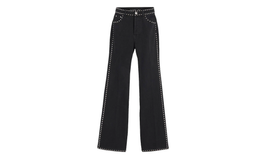 FLARE TROUSERS WITH STUDS "Black" RW TR0246 D074 P24 10