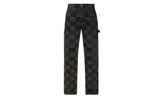 Checkered Carpenter Jeans "Brown" AMBMJE1096 210