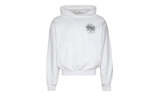 Hand Arrow Boxy Hoodie "White" OMBB110S23FLE0030110