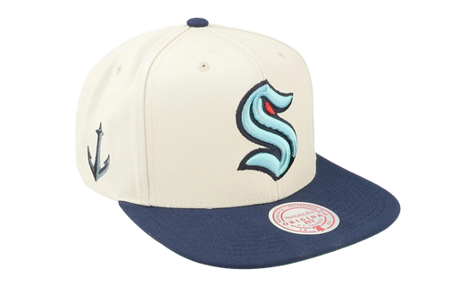 NHL Vintage Off-White Snapback Cap "Seattle Kraken - Off White" 6HSSSH22085 SKROFWH
