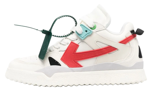 Midtop Sponge Sneaker "White Red" OMIA234S23LEA0010125