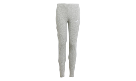 Essentials 3-Stripes Leggings GS "Medium Grey Heather / White" HC0092