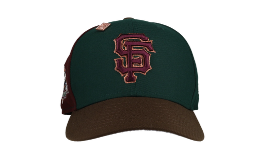 59FIFTY San Francisco Giants 1989 World Series Pinwheel Fitted Hat "Green Maroon" NE360