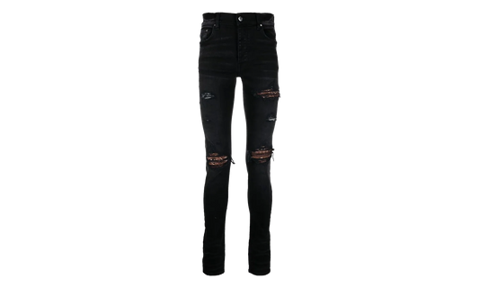 MX1 Brown Bandana Patch Jeans "Aged Black" SS22MDS002 023
