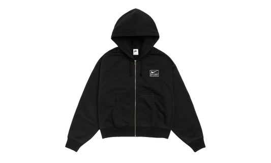 Stussy Stone Washed Fleece Zip Hoodie "Black" FJ9175010 BLAC