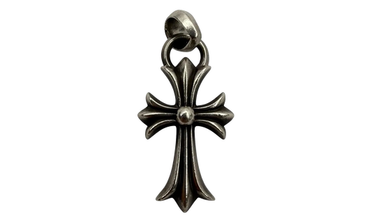Small Cross Pendant with Bale "Silver" CHRM1054