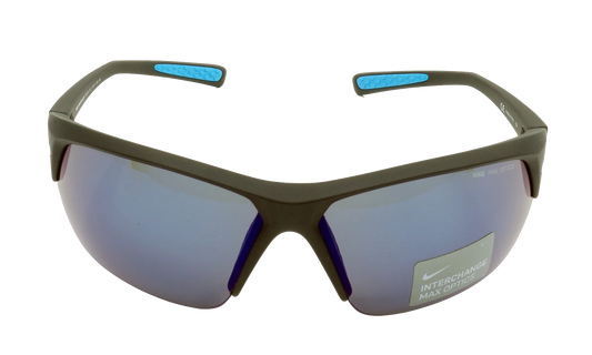 Skylon Ace Sunglasses "Matte Black / Blue Tint / Grey Silver Flash" EV0525 045