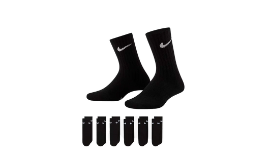 Dri-FIT Performance Basics Crew Socks (6 Pairs) GS "Black" UN0019 023