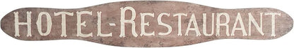 Vintage Wood Hotel Restaurant Wall Art Natural