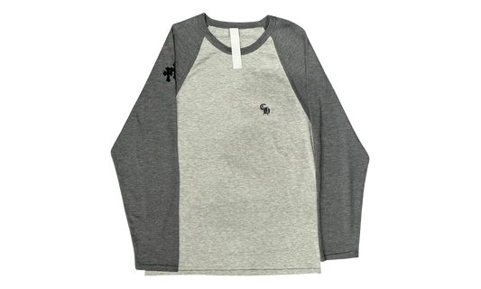Henley Baseball 3 Cross Patch Long-Sleeve T-Shirt "Grey" CHRM1157