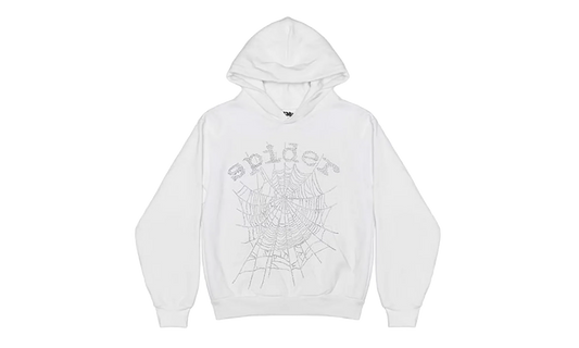 OG Rhinestone Logo Hoodie "White" SP5der340