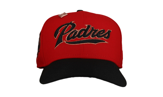 59FIFTY San Diego Padres 40th Anniversary Fitted Hat "Red / Black" NE357