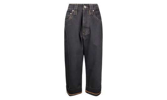 Wide Leg Baby Jeans "Black" VAQ10P003