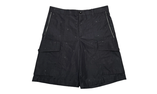 Technical Grid Cargo Shorts "Black" 1ABJI9