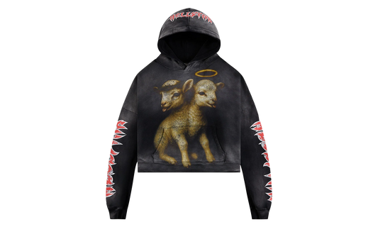 Lamb Hoodie "Black" HSR234