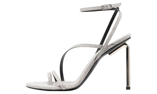 Allen Glitter 110mm Leather Sandals WMNS "Silver" OWIH022T22MAT0027200