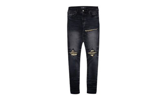 MX1 Yellow Bandana Patch Jeans "Faded Black" AMDNSY1154 051