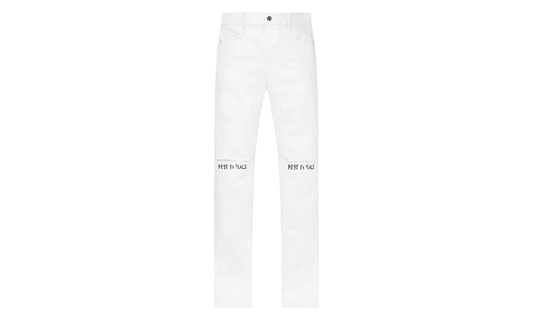 Bryant Rest In Peace Skinny Jeans "White" MF24D624 B1205WTRIP