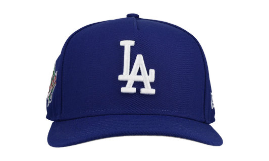 9FIFTY Los Angeles Dodgers 1988 World Series A Frame Snapback Hat "Blue" NE140