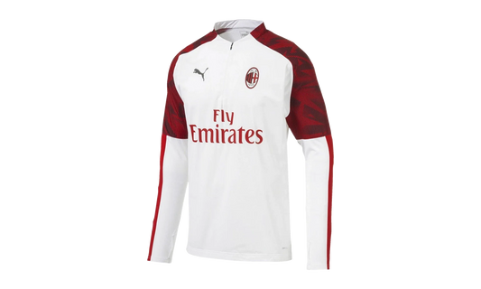 AC Milan 1/4 Zip Top "Puma White / Tango Red" 756142 02