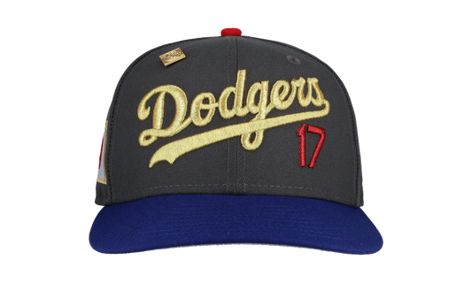 59FIFTY Los Angeles Dodgers Japan Fitted Hat "Graphite / Gold / Blue" NE154