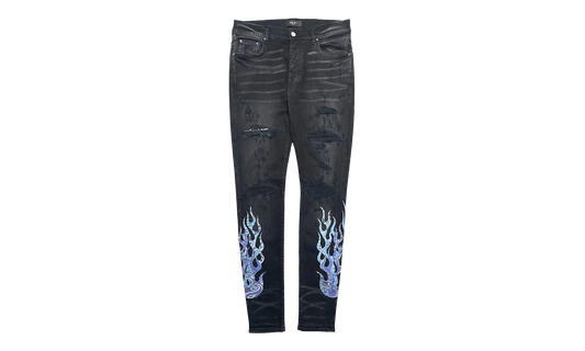 Bandana Flame Patch Jeans Aged "Black Multi" PS22MDS192 028