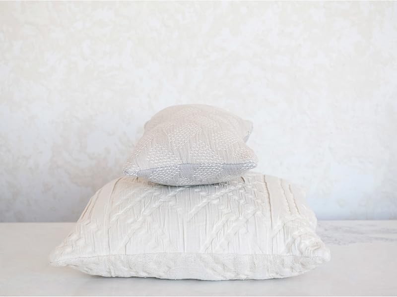 Woven Cotton Jacquard Lumbar Pillow