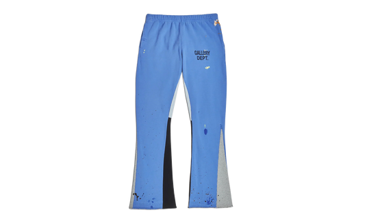 GD Logo Paint Splatter Flare Sweatpants "Royal Blue Black Multi" GD 2131F