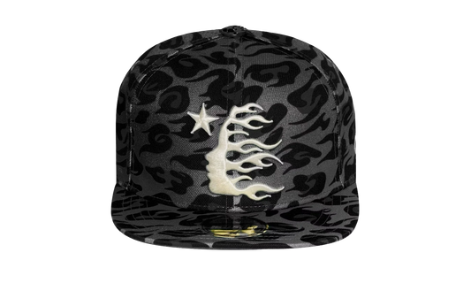 Cheetah Print Fitted Hat "Black" HSR094