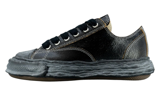 Cracked Leather Peterson Sneaker Low "Black" A12FW708 BLK
