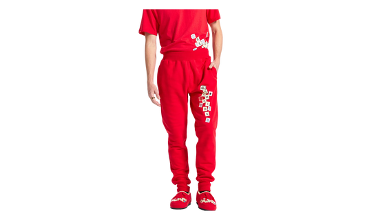 Scrabble Reverse Weave Jogger Pants "Scarlet" P3700 590723040