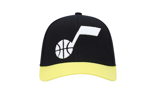 NBA Team 2 Tone 2.0 Stretch Snapback Cap "Utah Jazz - Black / Yellow" HHSS3265 UJAYYPPPBKYW