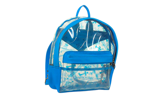 PVC BACK TO SCHOOL Backpack "Vinyl Leather Blue" CHRM0899