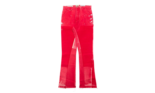 LA Flare Carpenter Pants Paint Splatter "Red Multi" GDPSLFJR