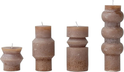 Amazoncom Unscented Totem Pillar Candle Cappuccino