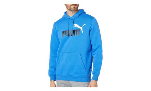 Essential+ Big Logo Fleece Hoodie "Nebulas Blue" 846849 75