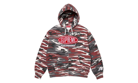 Performance Zip Up Hoodie "SS26 - Red Camo" SU27276