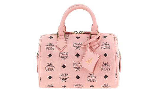 Small Ella Boston Bag in Visetos "Soft Pink" MWBFAEA03PZ001