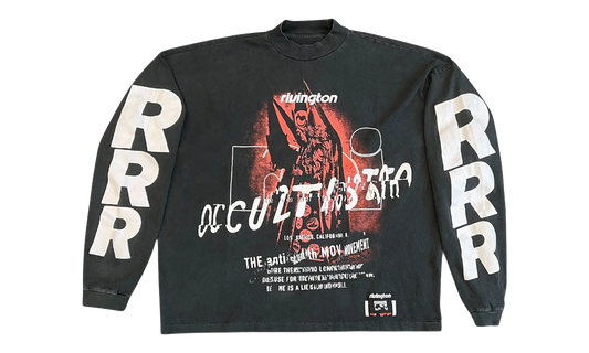 Occultista Vintage Long-Sleeve T-Shirt "Vintage Black" OCCT LS08